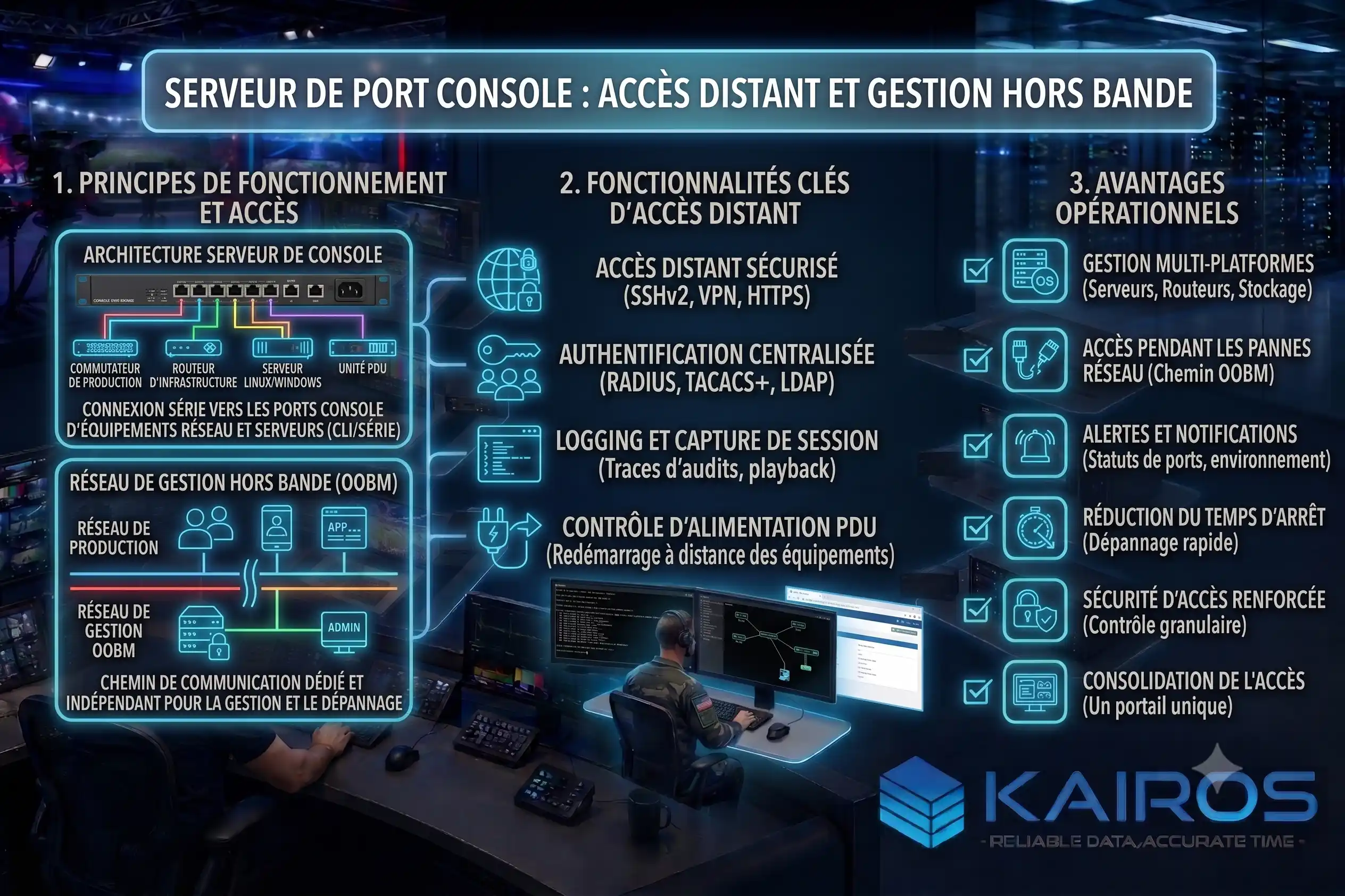 Serveur de port console : accès distant et gestion hors-bande
